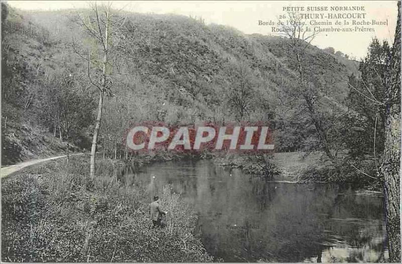  Bordes normandos suizos de Thury Harcourt de la Tarjeta Postal de la vendimia p