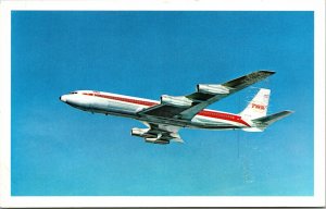 Vintage 1967 Aerial View Postcard TWA Transworld Airlines Welcome to the World