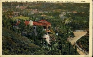 Residence of Mr. and Mrs. John Barrymore - Beverly Hills, California CA  