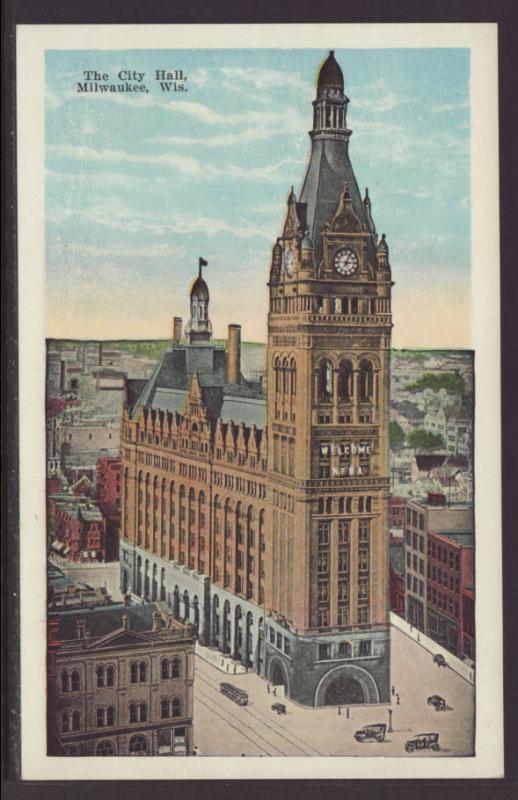 City Hall,Milwaukee,WI Postcard