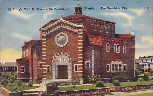 Saint Marys Catholic Church Saint Petersburg Florida The Sunshine City