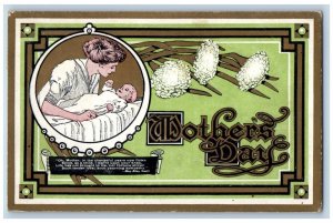 Bristow Iowa IA Postcard Mothers Day Motto May Riley Smith Arts Crafts c1910's