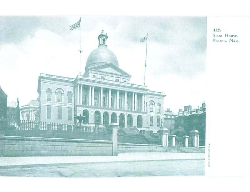 Unused Pre-1907 STATE HOUSE BUILDING Boston Massachusetts MA Q1301