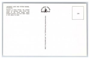 Jackson Lake And Teton Range Wyoming Scenic Postcard