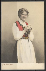 Norway, Fra Hardanger - Woman In Traditional Dress - Solveig Lund - [FG-288]