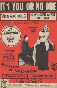 It's You Or No One Antique Doris Day French Sheet Music
