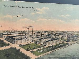 Postcard  Early View of  Parke,Davis & Co. in Detroit, MI       U2