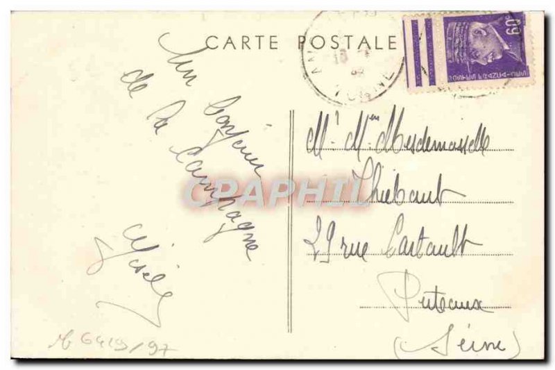 Old Postcard Ravieres Burgundy Canal