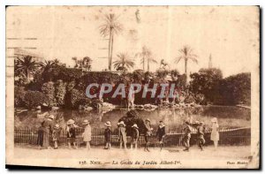 Postcard Old Nice the Jardin Albert Caves 1