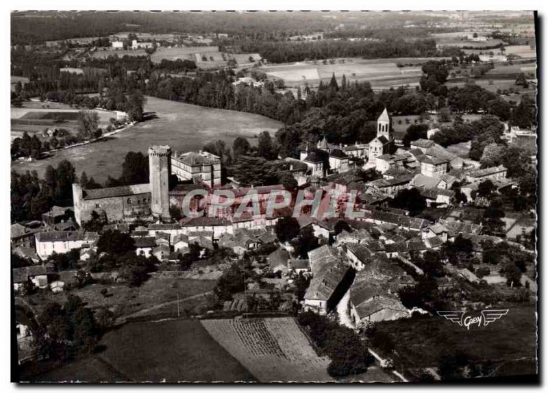 Postcard Modern Bourdeille Vue Generale Le Chateau and Dungeon