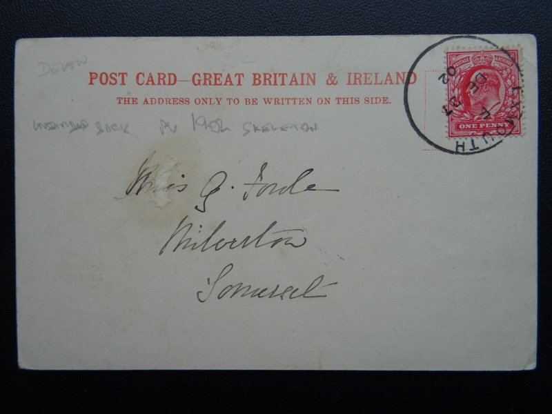 Devon EXMOUTH PARADE c1902 UB Postcard