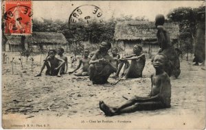 PC ETHNIC TYPES CHEZ LES BATEKES FARNIENTE FRENCH CONGO (a22878)