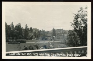 h2084 - STE. AGATHE DES MONTS Quebec 1950s Laurentide Inn. Real Photo Postcard