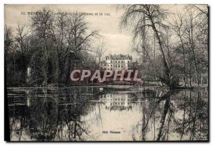 Old Postcard The Castle and Lake Mereville