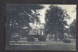 FLINT MICHIGAN OAK GROVE SANITARIUM VINTAGE POSTCARD