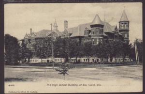 High School,Eau Claire,WI Postcard 