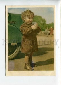 3154038 SOVIET RUSSIA Child w/ Carbonated water Old color PC
