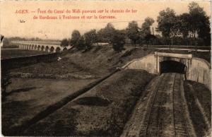 CPA AGEN - Pont du Canal du Midi passant sur le chemin de fer (638662)