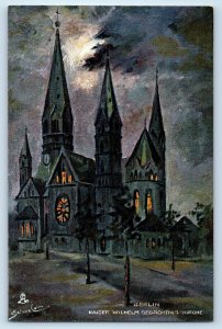 1905 Berlin Germany Tuck Oilette 9001 Postcard Kaiser Wilhelm Memorial Church