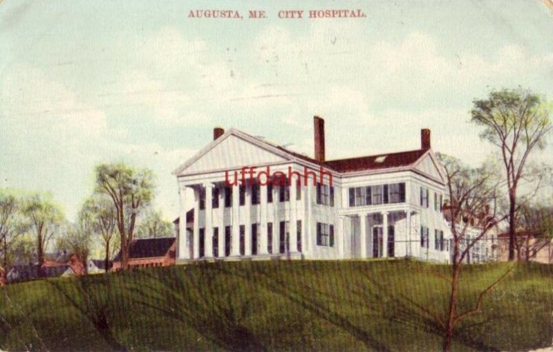 AUGUSTA, ME CITY HOSPITAL 1909