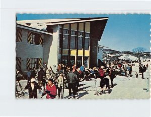 Postcard Base Lodge at Mount Ascutney Ski Area Vermont USA