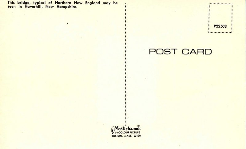 NH - Haverhill. Winter Scene, Covered Bridge