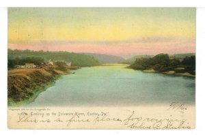 PA - Easton. Looking Up the Delaware River ca 1905  