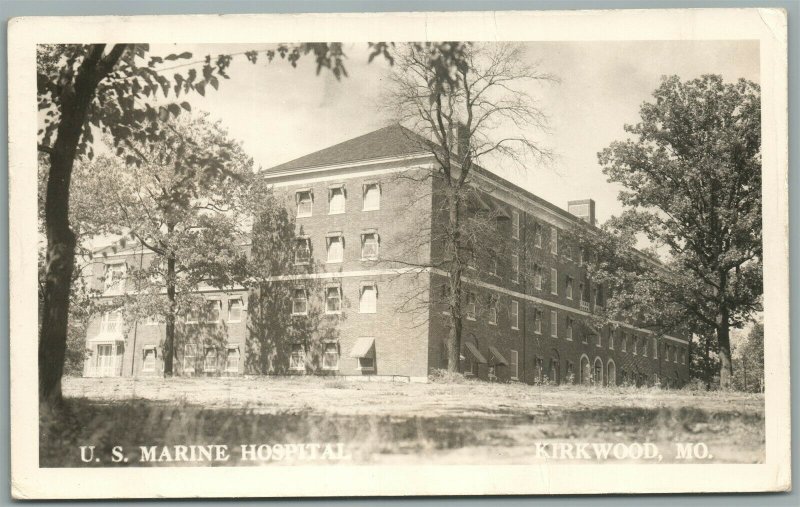 KIRKWOOD MO US MARINE HOSPITAL VINTAGE REAL PHOTO POSTCARD RPPC