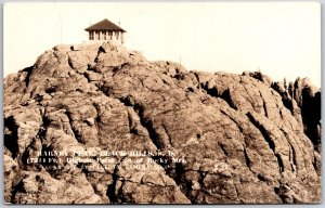 Harney Peak Black Hills South Dakota SD Rocky Mountains Real Photo RPPC Postcard