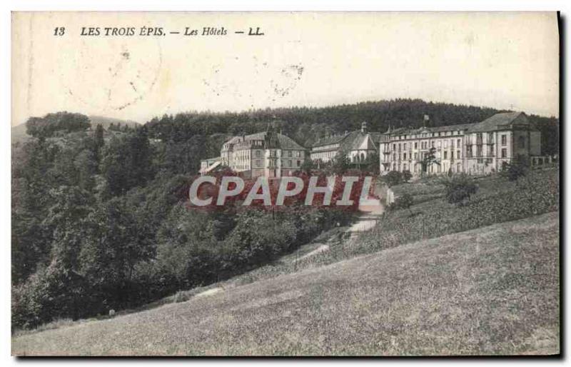 Old Postcard The Les Trois Epis Hotels