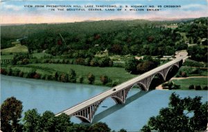 Lake Taneycomo, U.S. Highway No. 65, Presbyterian Hill, Ozarks,, Postcard