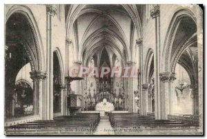 Bon Encontre - Interior of Basiique - Old Postcard