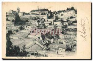 (Yonne) Avallon-taking view Channes Post Card Old