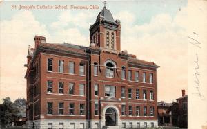 Ohio Postcard 1910 FREMONT St Joseph's Catholic School