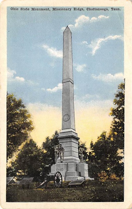 Ohio State monument, missionary Ridge Chattanooga, Tennessee, USA Civil War U...