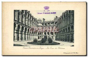Postcard Old Saint Germain En Laye Chateau court