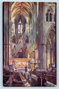 London England Postcard The Choir at Westminster Abbey c1910 Oilette Tuck Art