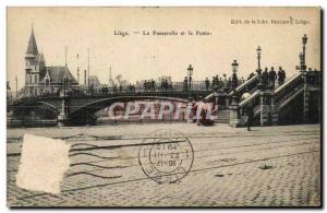 Old Postcard Liege The gateway and the Post