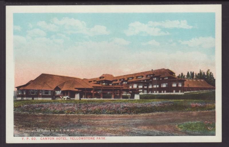 Canyon Hotel,Yellowstone Postcard