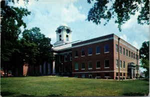 Postcard Alabama Scottsboro Jackson County Court House Clock Tower 1960s V184