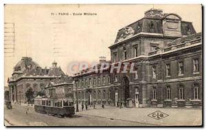 Old Postcard Paris Military School