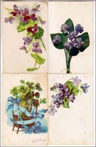 4 - Misc Greeting Cards with Flowers