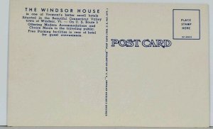 Vermont The Windsor House Postcard J3