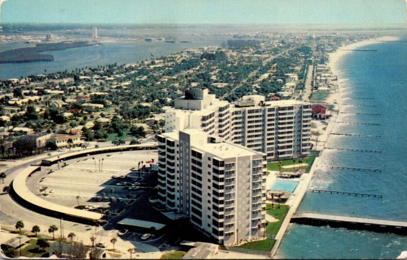 Florida Clearwater Beach Aerial View Looking South 1972