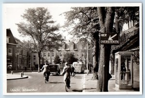 Utrecht Netherlands Postcard Janskerkhof c1940's Vintage Unposted RPPC Photo