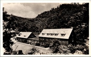 RPPC Real Photo Postcard NC Tapoco Bird's Eye View of Tapoco Lodge 1930s S114