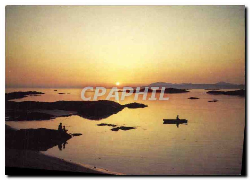 Modern Postcard Sunset over Skye from Marar