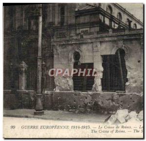 Old Postcard Judaica The Reims crime Synagogue Street Clovis Jew