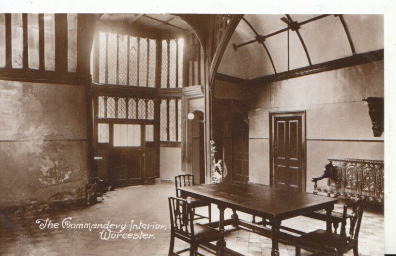 Worcestershire Postcard - The Commandery Interior - Worcester - Ref 3884A