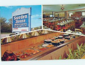 Unused Pre-1980 SWEDEN HOUSE RESTAURANT Elgin & Naperville Illinois IL hn3188@